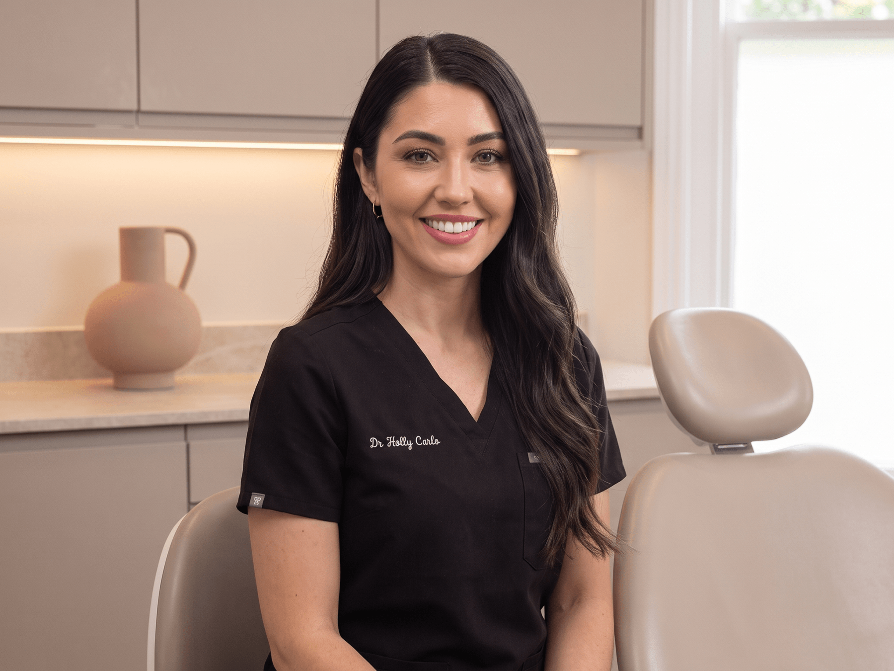 Dr Holly Carlo in the treatment room